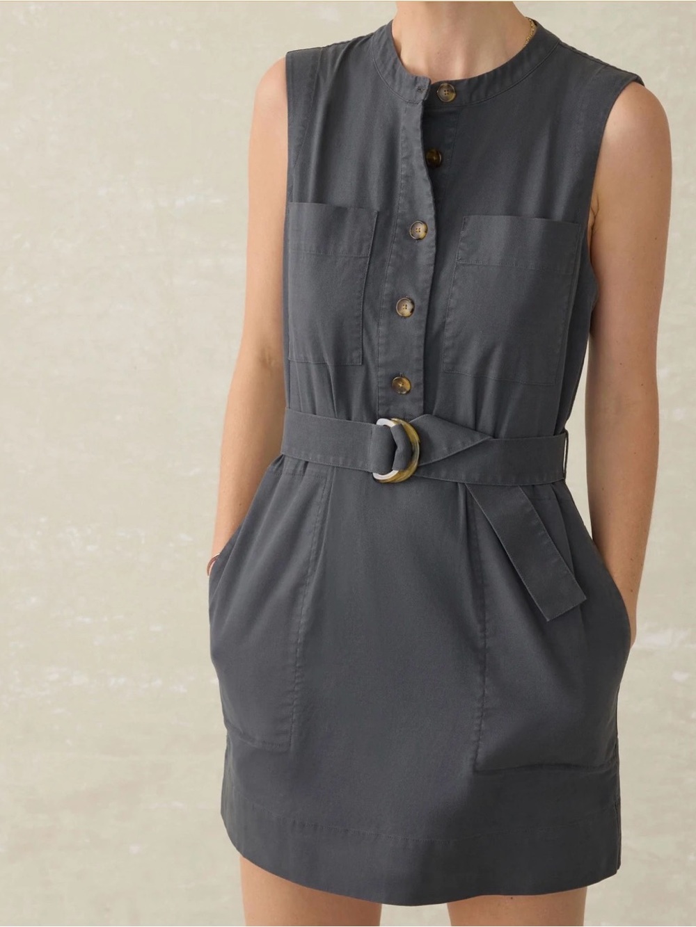 Faherty Women’s Sleeveless Cargo Mini Dress